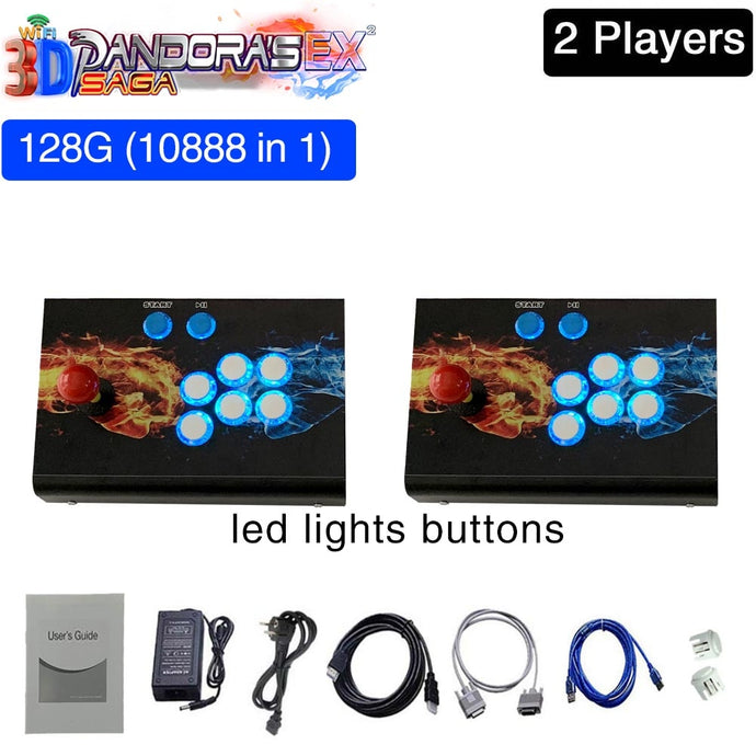 3D WIFI Pandora Saga Box EX2 10888 in 1 Arcade Game Console Save Function Multiplayer Joysticks Retro Bartop Cabinet 4 Players arcade y mandos