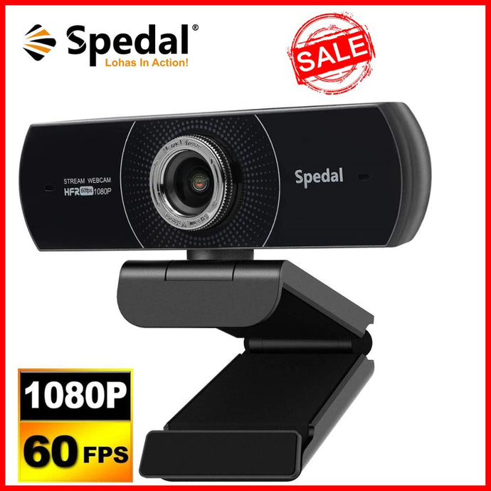 Spedal MF934H 1080P Hd 60fps Webcam with Microphone for Desktop Laptop Computer Meeting Streaming Web Camera Usb [Software] arcade y mandos
